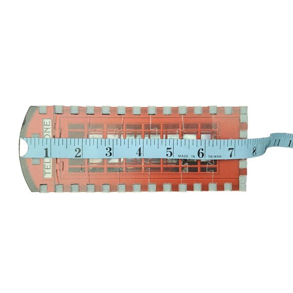 Vintage Puzz 3D British Telephone Booth 1997 Milton Bradley Puzzle Miniature - Picture 8 of 8